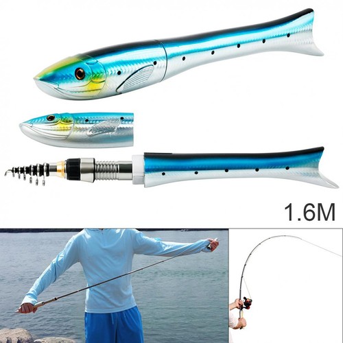 Canne pêche portable en - à,
