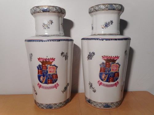 Paire vase ancien - , en