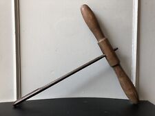 Vintage Ancien Outil Charpentier Menuisier Sabotier Tarière Gouge Fer Forgé