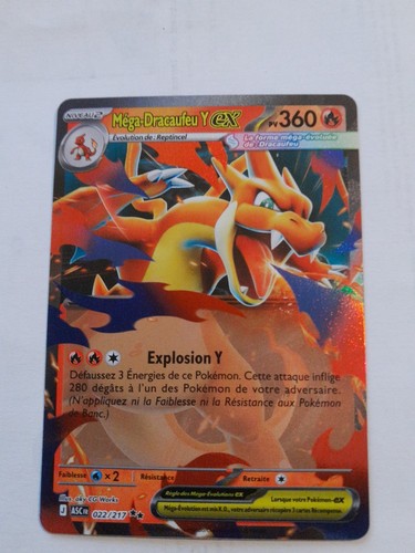 Carte pokémon méga dracaufeu - carte,