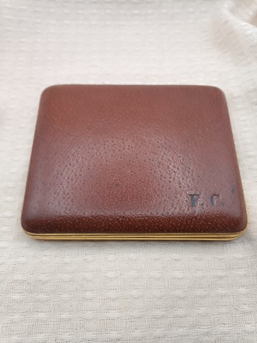 Ancien etui cigarettes marron - ancien,