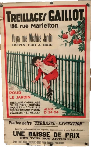 Affiche originale treillages - affiche,
