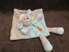 doudou plat mouton agneau gris
