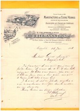 MONTREUIL-sous-BOIS (93) USINE TANNERIE / PEAUX de CHEVRES CUIRS "UHLEMANN" 1902