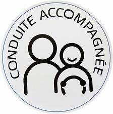 Disque CA conduite accompagnée électrostatique D15cm made France sac rangement