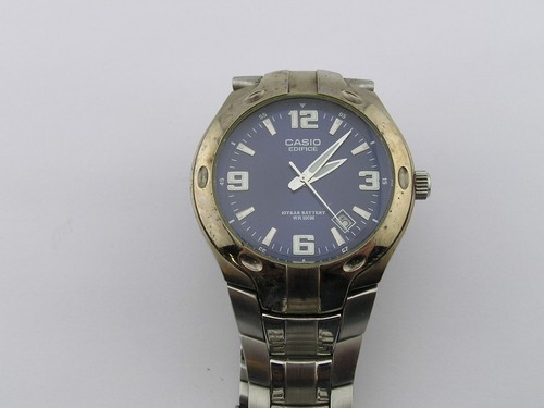 Casio mens watch blue dial - mens, w/