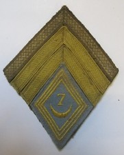 Losange de bras et grades d'un caporal-chef du 7e R.T.A 1946/1947 Indochine