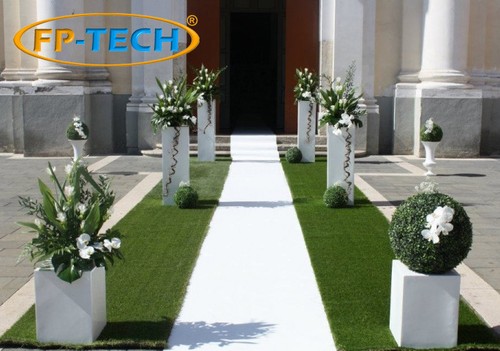 Tapis mariage blanc - blanc, coureur