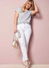 Jeans Skinny Isla Blanc Lift & Sculpt Freemans Taille UK 12 Reg (FM95-6)