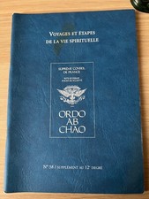 Ordon ab Chao nº58 12e degré Voyages et étapes de la vie spirituelle 2009  REAA