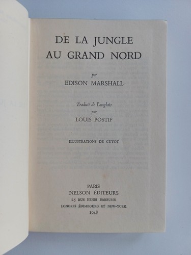 Edison marshall la jungle - de,