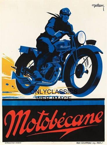 Motobécane motorcycle man - motobécane,
