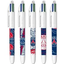 LOT DE 5 STYLOS BIC 4 COULEURS - COLLECTION / EDITION  PARIS SAINT-GERMAIN PSG