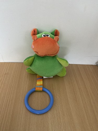Peluche hochet vert - peluche,
