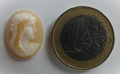 Ancien camee coquille bijou - ancien, coquille.