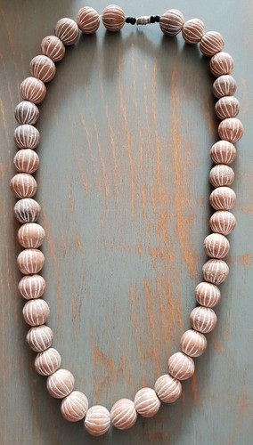 Collier long sautoir artisanal