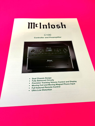 Mcintosh c100 preamp - c100,