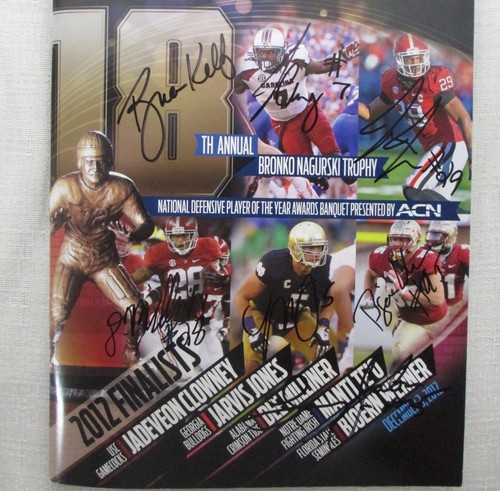 2012 signed bronko nagurski - signed,