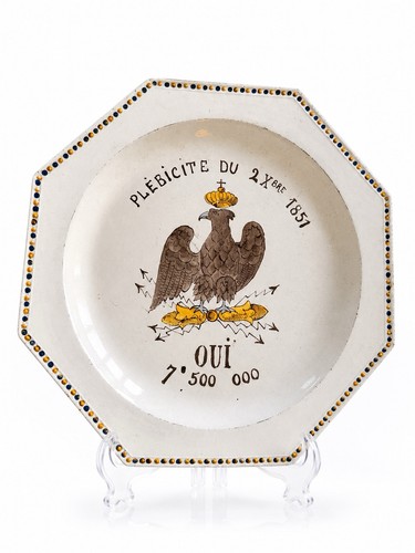 Assiette ancienne faïence - assiette, en