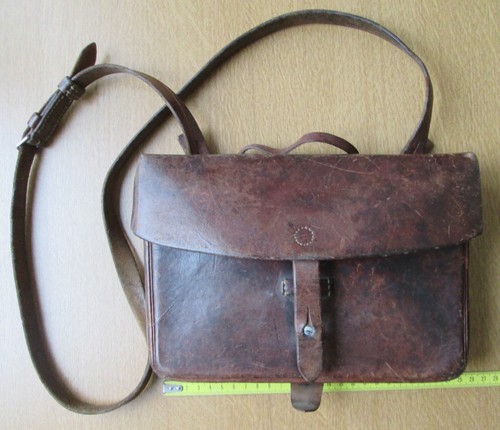 Ancienne sacoche cuir - sacoche,