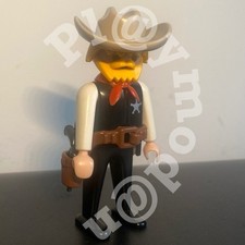 Playmobil Vintage Western Cowboy Shérif Ceinturon Revolver Foulard By pl@ymod@n