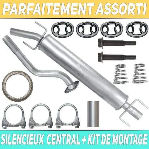 Pot échappement central - pot,