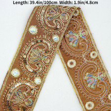 Sequin Brodé Bordure Ruban