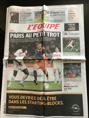 Equipe journal 11 2012 - l'equipe, 12/11/2012