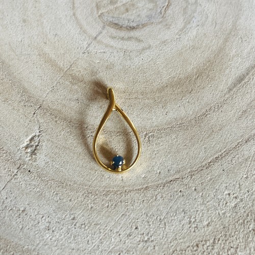 Pendentif goutte eau doré - goutte, d'eau