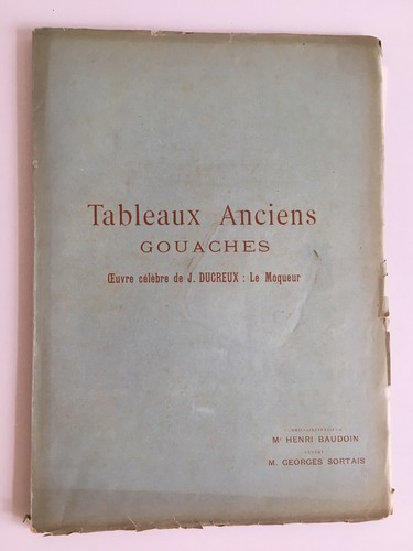 Catalogue des tableaux - tableaux, anciens