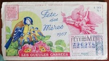 Billet de loterie nationale 1967 Tranche de la Fête des Mères - Gueules Cassées