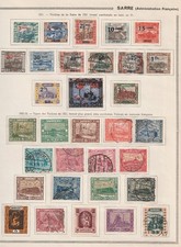 FRANCE ! Timbres de SARRE  de