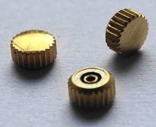 MONTRE COURONNE REMONTOIR  ÉTANCHE ACIER DORÉE Ø 4.50 mm