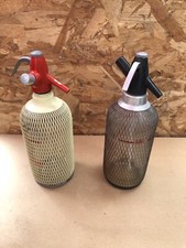 Paire ancien siphon verre - paire,