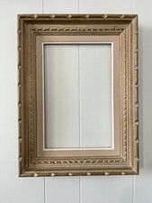 Cadre Montparnasse Ancien Bois Sculpté Patine D’origine Format 4 P 33x22cm