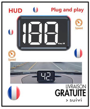 Affichage tête haute universel compteur vitesse numérique HUD GPS KMH projecteur