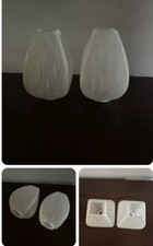 2 GLOBES ABAT-JOUR EN VERRE