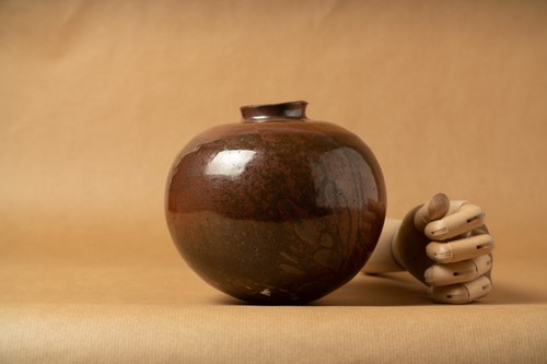 Vase boule céramique grès - boule,