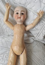 JULES VERLINGUE "Petite Française"Poupée ancienne porcelaine 52cm _ no Jumeau