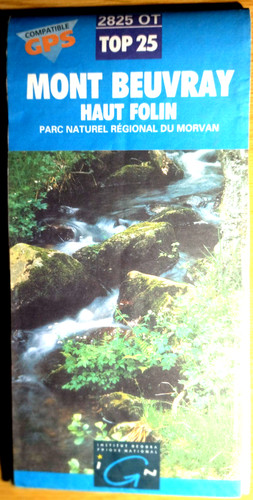 Carte ign bleue 2825 ot - bleue,