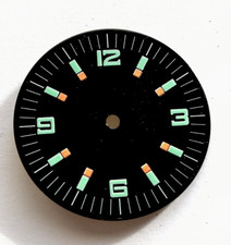 Dial cadran CRC 860 VINTAGE CVR orange SKIN diver plongée Zifferblatt 29,9 mm
