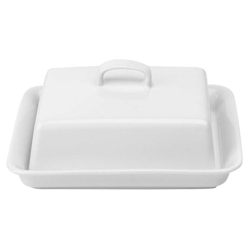 Beurrier céramique blanc - beurrier,