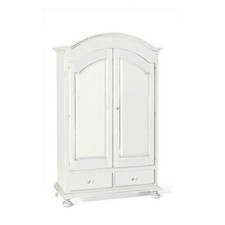 Armoire Gendarme Ante Battants Blanc Matt 2 Ante 2 Tiroirs Classique