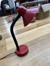 Lampe aluminor vintage rouge - vintage,