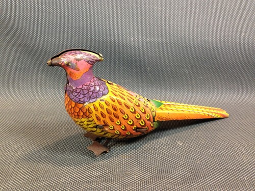 Ancien jouet tole oiseau - jouet,