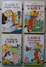 Lot de 4 livres pour enfant CANDY Bibliothèque rose Bob Robert capucin/enfantina