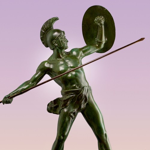 Statue art déco leonidas - statue,