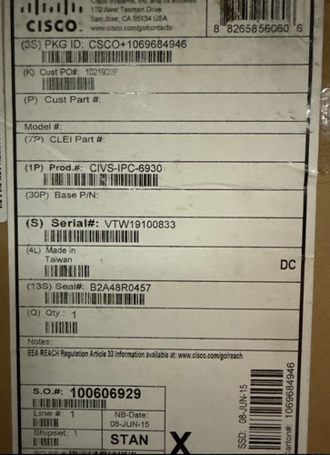Cisco civs ipc - cisco, civs-ipc-6930