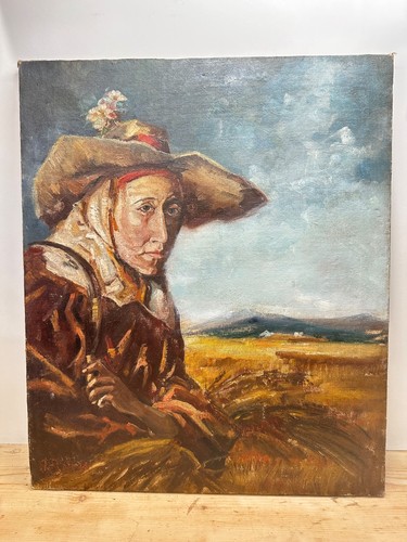 Portrait femme chapeau - femme,