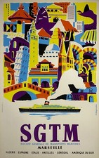 Affiche ancienne originale - ancienne,